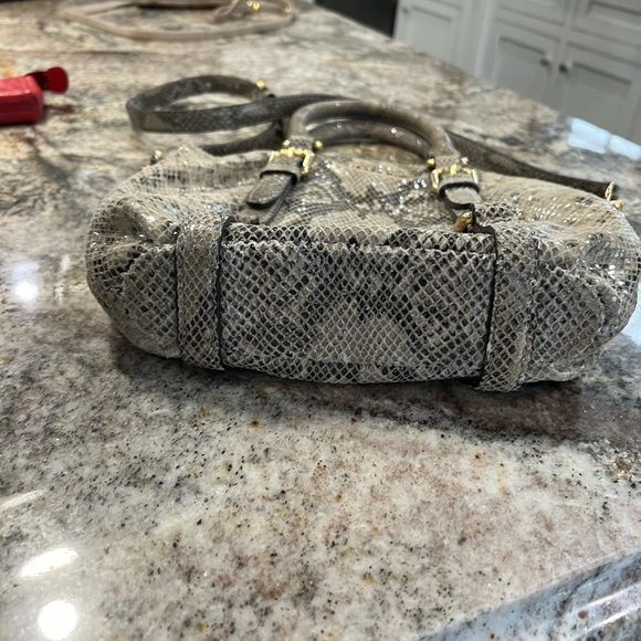 Michael Kors Python Embossed Leather Satchel Shoulder bag - Picture 4 of 6